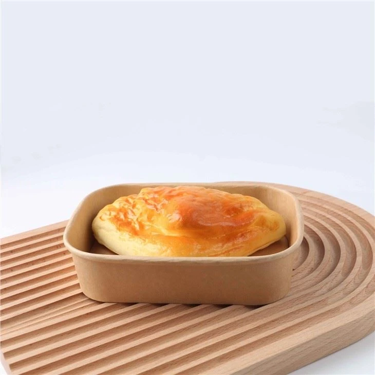 Disposable Rectangle Salad Bowl Kraft
